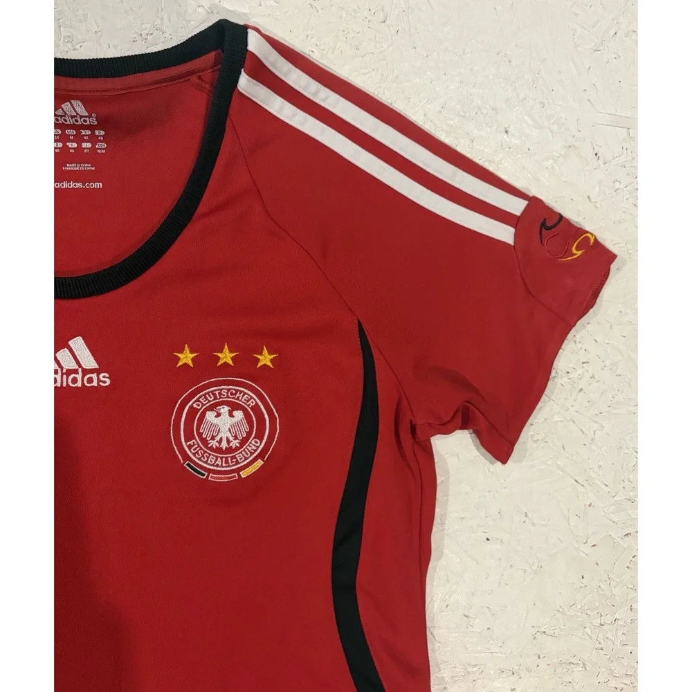 Adidas Germany 2006 Away Womens M Jersey Red Shirt Football Soccer World Cup